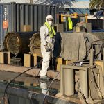 Steel Pipe Pile Cleaning: New Sydney Fish Markets